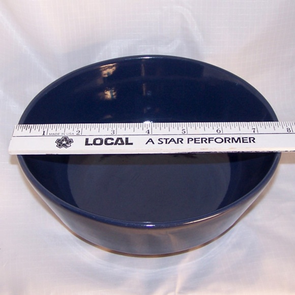 VTG Navy Frankoma Serving Bowl #6N - Picture 7 of 8